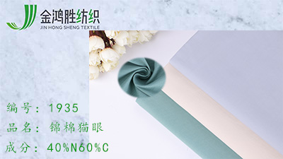金鴻勝錦棉貓眼風(fēng)衣面料 無彈錦棉外套運(yùn)動面料 防刮混紡羽絨服梭織布